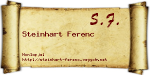 Steinhart Ferenc névjegykártya
